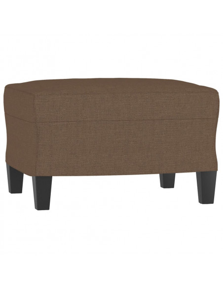 Set di Divani 3 pz Marrone in Tessuto