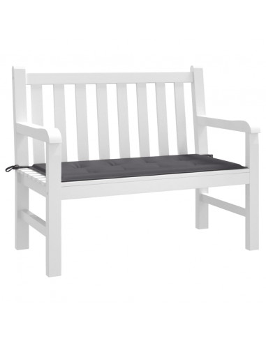 Cuscino per Panca Antracite 100x50x3 cm in Tessuto Oxford