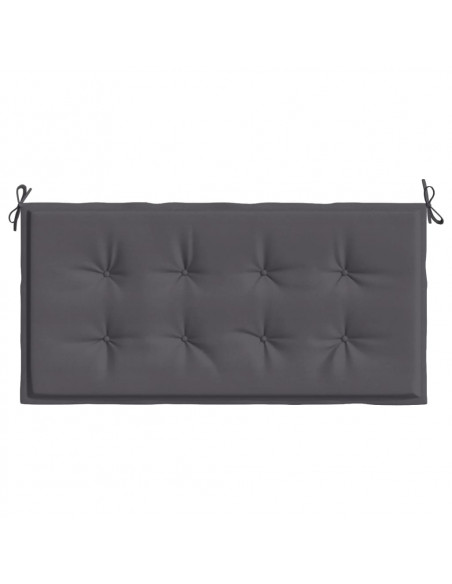 Cuscino per Panca Antracite 100x50x3 cm in Tessuto Oxford