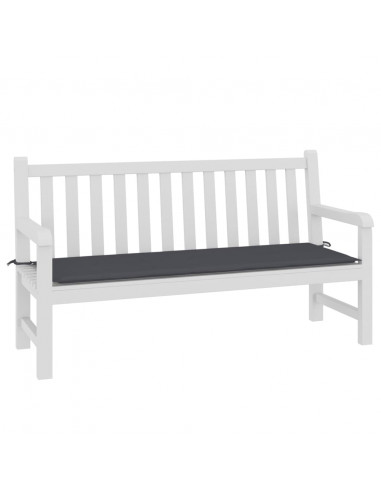 Cuscino per Panca Antracite 150x50x3 cm in Tessuto Oxford