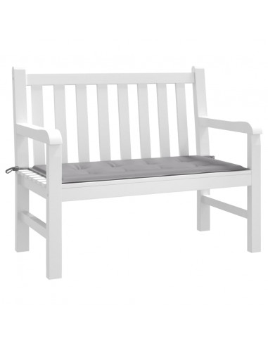 Cuscino per Panca Grigio 100x50x3 cm in Tessuto Oxford