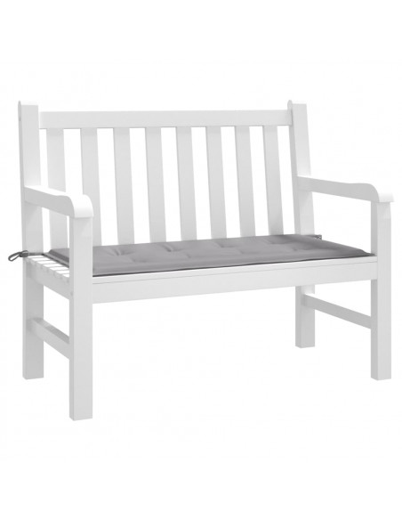 Cuscino per Panca Grigio 100x50x3 cm in Tessuto Oxford