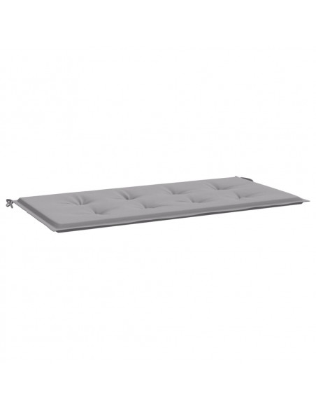 Cuscino per Panca Grigia 120x50x3 cm in Tessuto Oxford