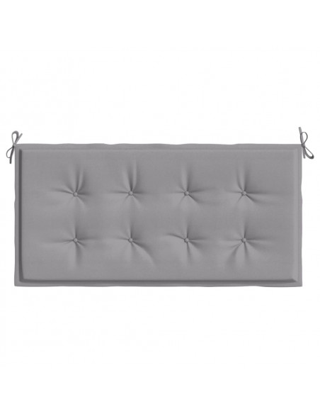 Cuscino per Panca Grigia 120x50x3 cm in Tessuto Oxford