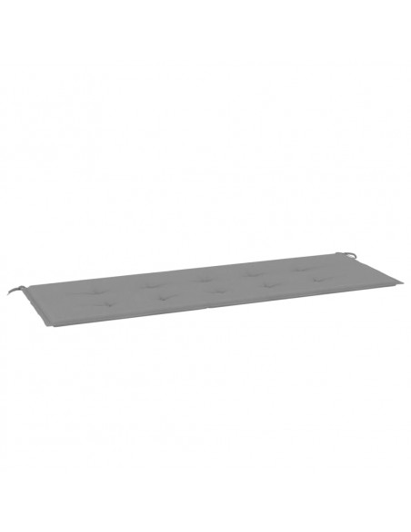 Cuscino per Panca Grigio 150x50x3 cm in Tessuto Oxford