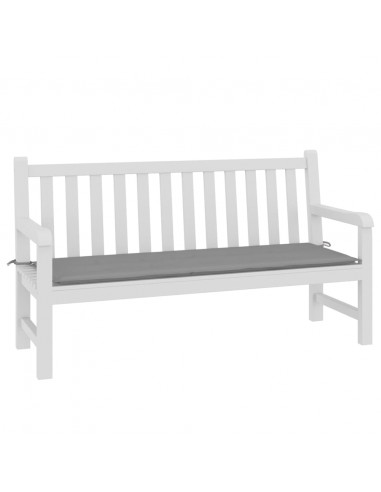 Cuscino per Panca Grigio 150x50x3 cm in Tessuto Oxford