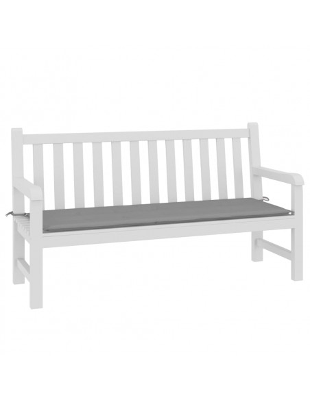 Cuscino per Panca Grigio 150x50x3 cm in Tessuto Oxford