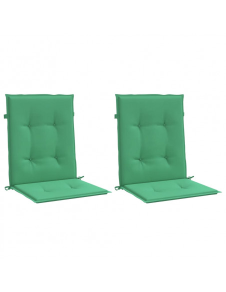 Cuscini per Sedia 2 pz Verdi 100x50x3 cm in Tessuto Oxford