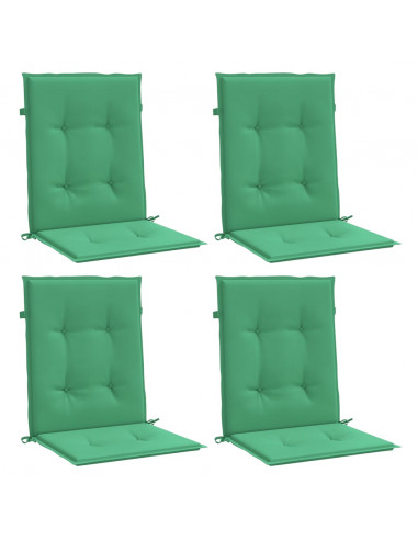 Cuscini per Sedia 4 pz Verdi 100x50x3 cm in Tessuto Oxford