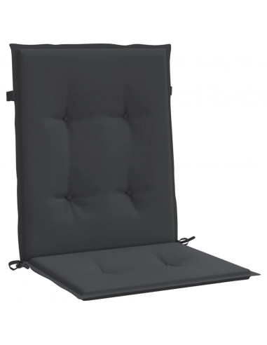 Cuscini per Sedia 4 pz Neri 100x50x3 cm in Tessuto Oxford