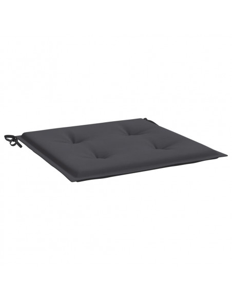Cuscini per Sedia 4 pz Antracite 40x40x3 cm in Tessuto Oxford