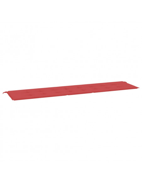 Cuscino per Panca Rosso 200x50x3 cm in Tessuto Oxford