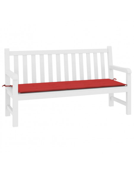 Cuscino per Panca Rosso 200x50x3 cm in Tessuto Oxford