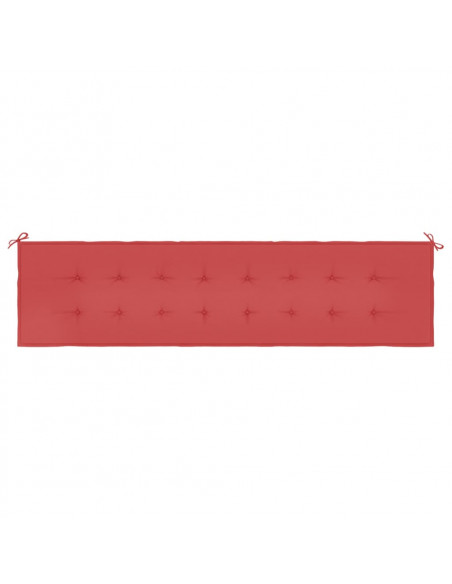 Cuscino per Panca Rosso 200x50x3 cm in Tessuto Oxford