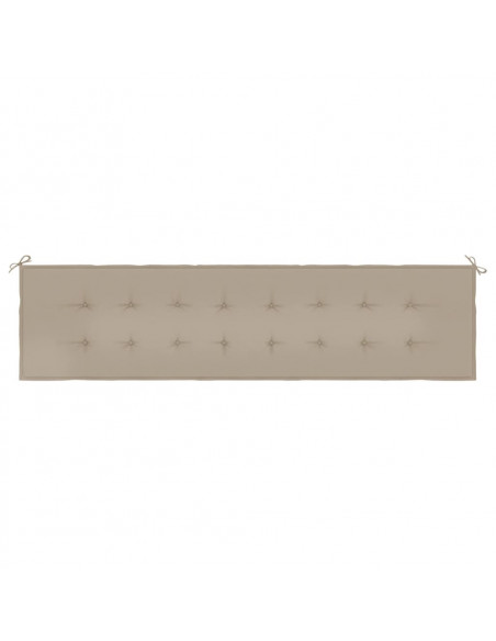 Cuscino per Panca Tortora 200x50x3 cm in Tessuto Oxford