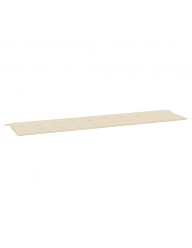 Cuscino per Panca Beige 200x50x3 cm in Tessuto Oxford