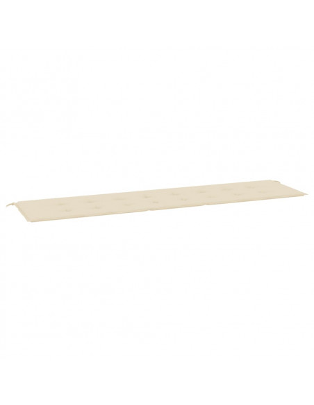 Cuscino per Panca Beige 200x50x3 cm in Tessuto Oxford