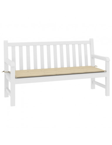 Cuscino per Panca Beige 200x50x3 cm in Tessuto Oxford