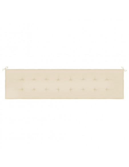 Cuscino per Panca Beige 200x50x3 cm in Tessuto Oxford