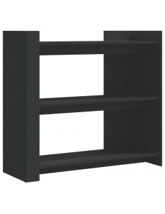 Tavolino Consolle Nero 100x35x90 cm in Legno Multistrato 2