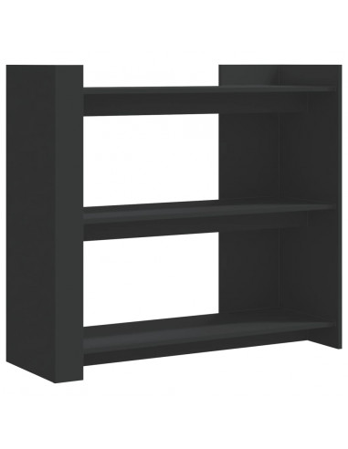 Tavolino Consolle Nero 100x35x90 cm in Legno Multistrato