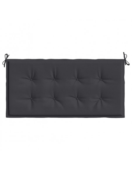 Cuscino per Panca Nero 120x50x3 cm in Tessuto Oxford