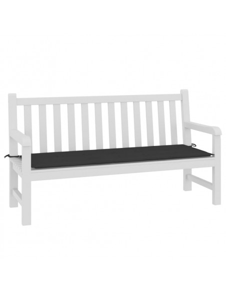 Cuscino per Panca Nero 150x50x3 cm in Tessuto Oxford