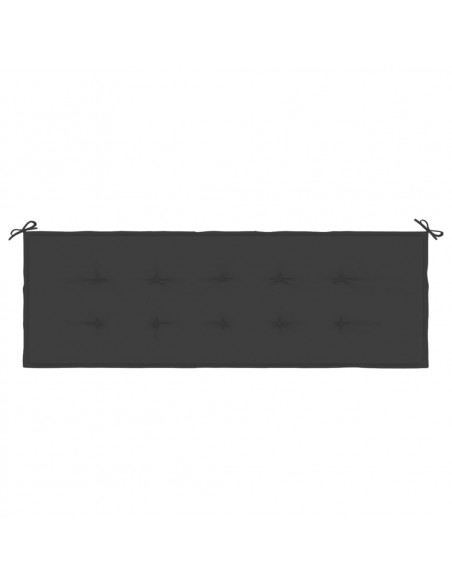 Cuscino per Panca Nero 150x50x3 cm in Tessuto Oxford