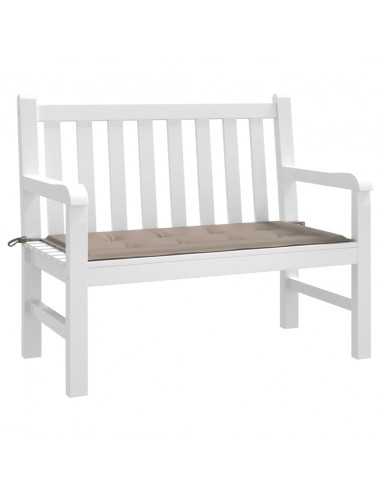 Cuscino per Panca Tortora 120x50x3 cm in Tessuto Oxford