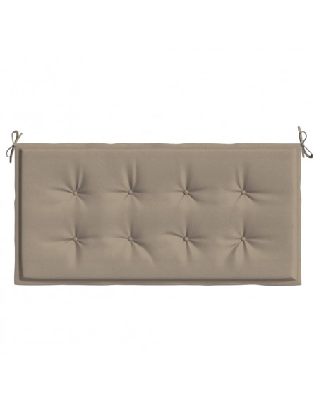 Cuscino per Panca Tortora 120x50x3 cm in Tessuto Oxford