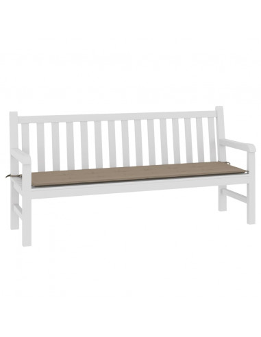 Cuscino per Panca Tortora 180x50x3 cm in Tessuto Oxford