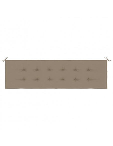 Cuscino per Panca Tortora 180x50x3 cm in Tessuto Oxford