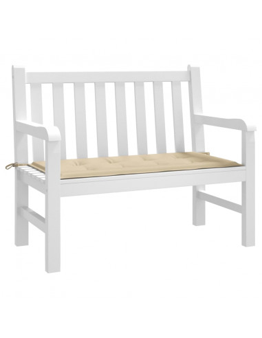 Cuscino per Panca Beige 100x50x3 cm in Tessuto Oxford