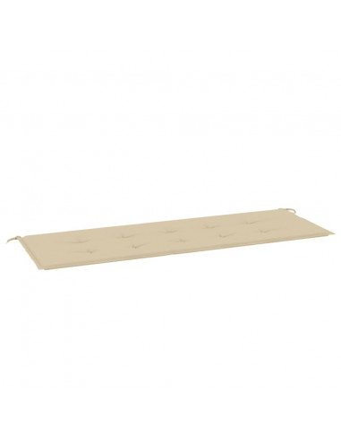 Cuscino per Panca Beige 150x50x3 cm in Tessuto Oxford