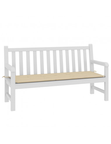 Cuscino per Panca Beige 150x50x3 cm in Tessuto Oxford