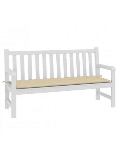 Cuscino per Panca Beige 150x50x3 cm in Tessuto Oxford