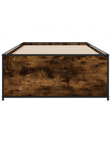 Giroletto Rovere Fumo 90x200 cm in Legno Multistrato e Metallo