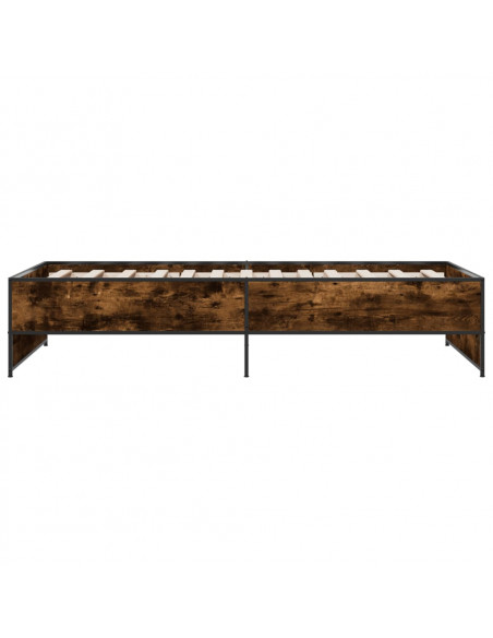 Giroletto Rovere Fumo 90x200 cm in Legno Multistrato e Metallo