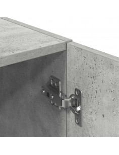 Set di Mobili da Cucina 2 pz Grigio Cemento in Truciolato