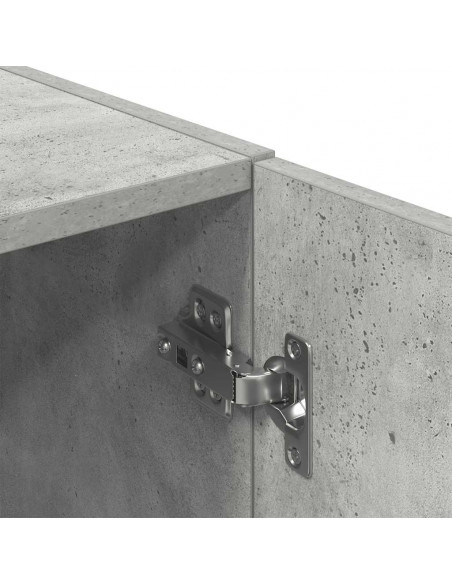 Set di Mobili da Cucina 2 pz Grigio Cemento in Truciolato