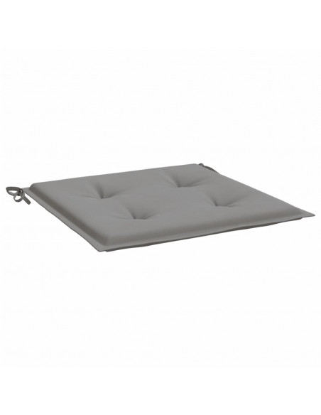 Cuscini per Sedia 6 pz Grigi 40x40x3 cm in Tessuto Oxford