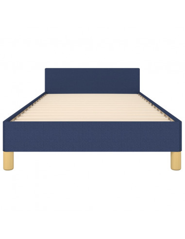 Giroletto con Testiera Blu 90x190 cm in Tessuto