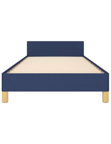 Giroletto con Testiera Blu 90x190 cm in Tessuto