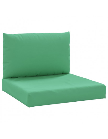Cuscini per Pallet 2 pz Verdi in Tessuto Oxford