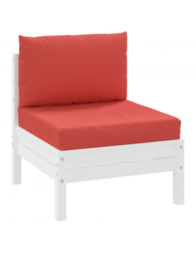 Cuscini per Pallet 2 pz Rossi in Tessuto Oxford