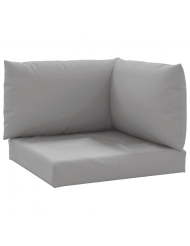 Cuscini per Pallet 3 pz Grigi in Tessuto Oxford