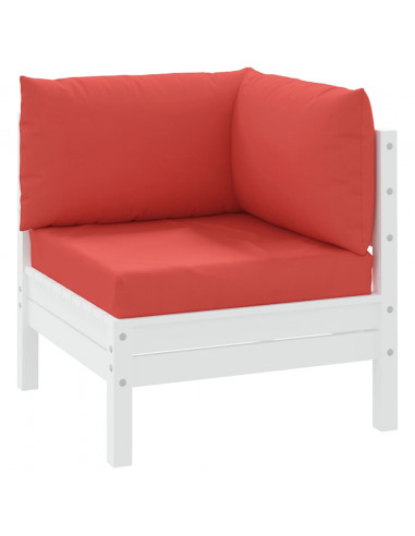 Cuscini per Pallet 3 pz Rossi in Tessuto Oxford