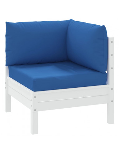 Cuscini per Pallet 3 pz Blu in Tessuto Oxford