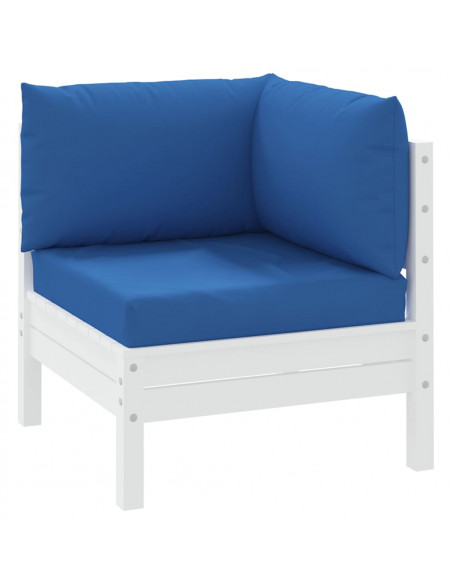 Cuscini per Pallet 3 pz Blu in Tessuto Oxford
