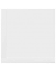 Mensole a Muro 2 pz Bianche 100x16,5x16,5 cm in Truciolato